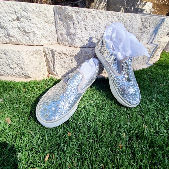 No Boundaries Other - Kid's sparkle slip on loafer shoes